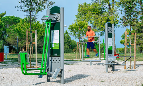 Keeping in shape with outdoor fitness