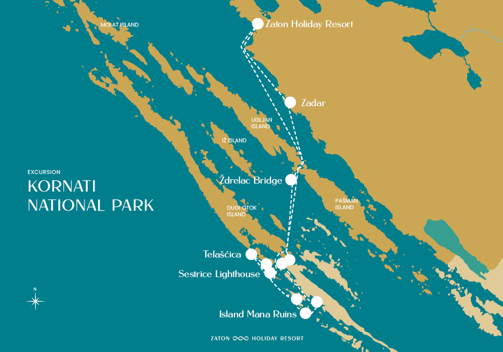 Kornati boat tour itinerary Kornati boat tour itinerary