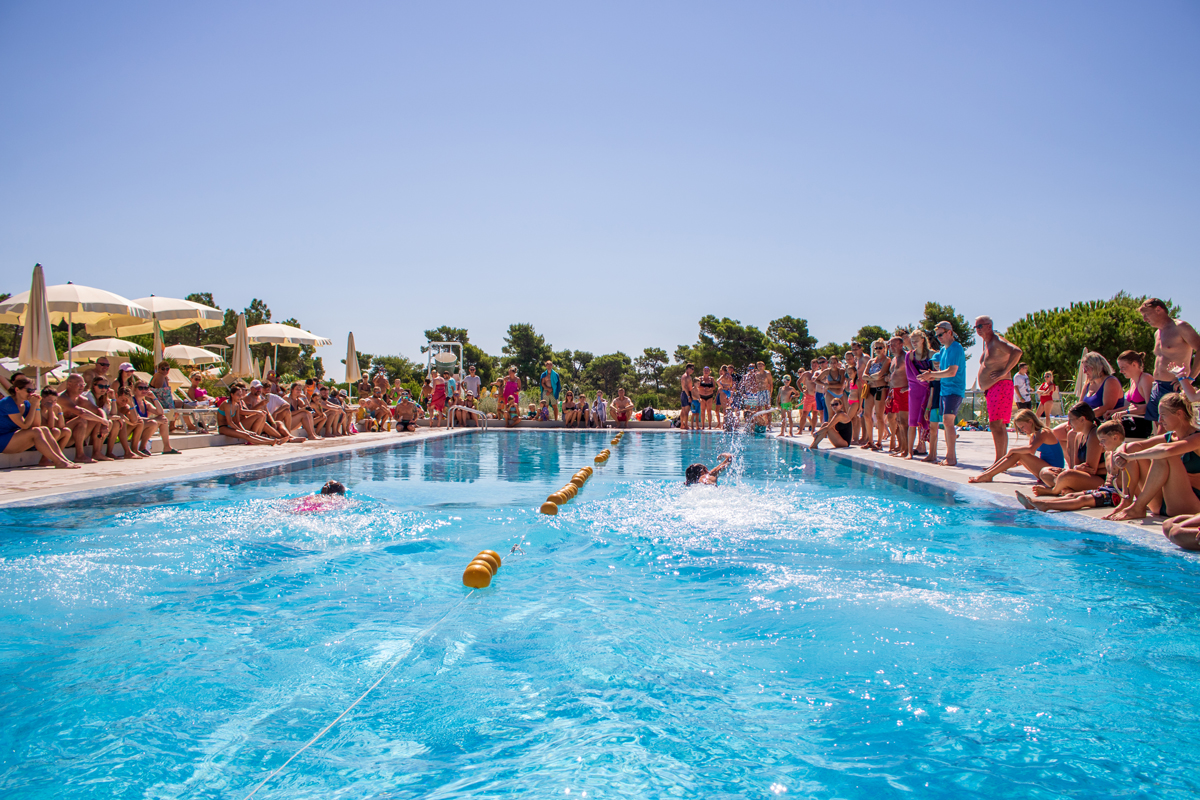 Swimming contest at Zaton Holiday Resort