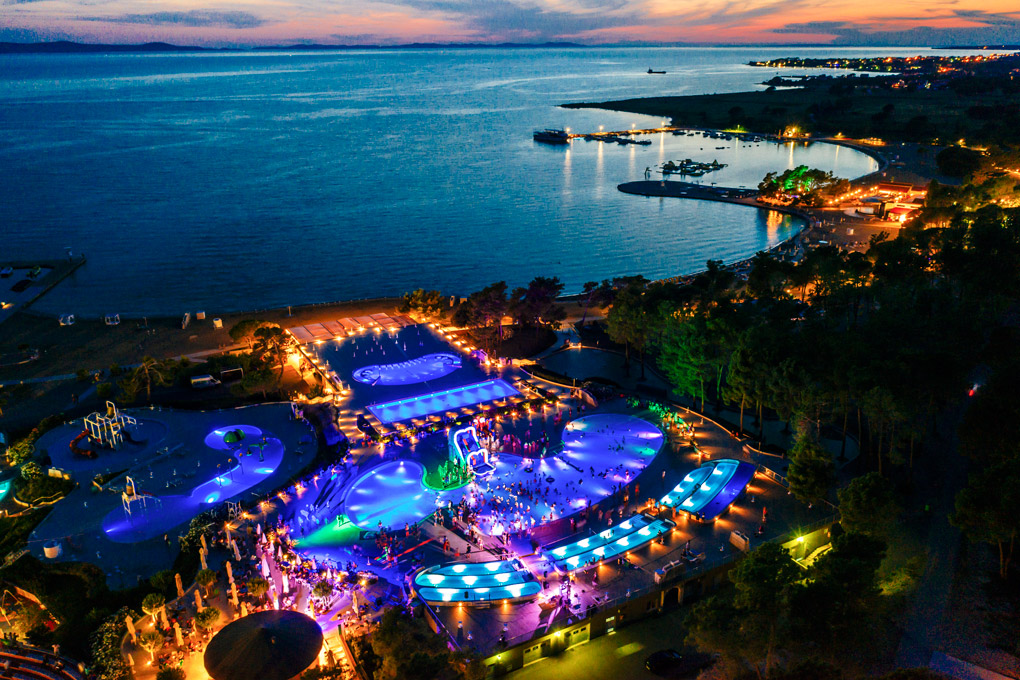 Zaton Holiday Resort by night