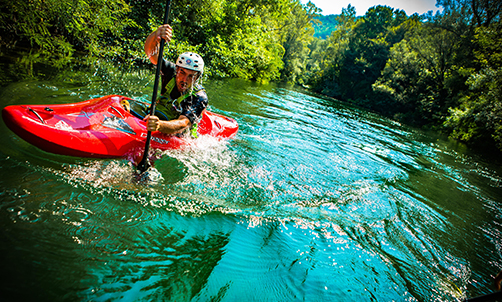 Raften oder mit dem Kayak / Kanu fahren