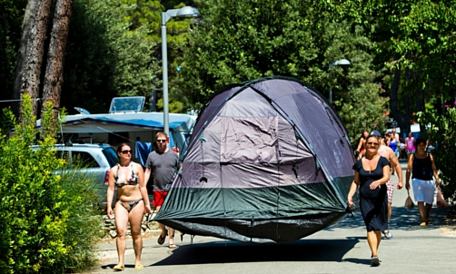 Campieren im Zelt