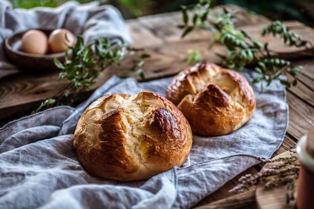 Traditionelles dalmatinisches Osterbrot Pinca (Foto von Maja Danica Pečanić; Bildquelle: Kroatischer Tourismusverband)