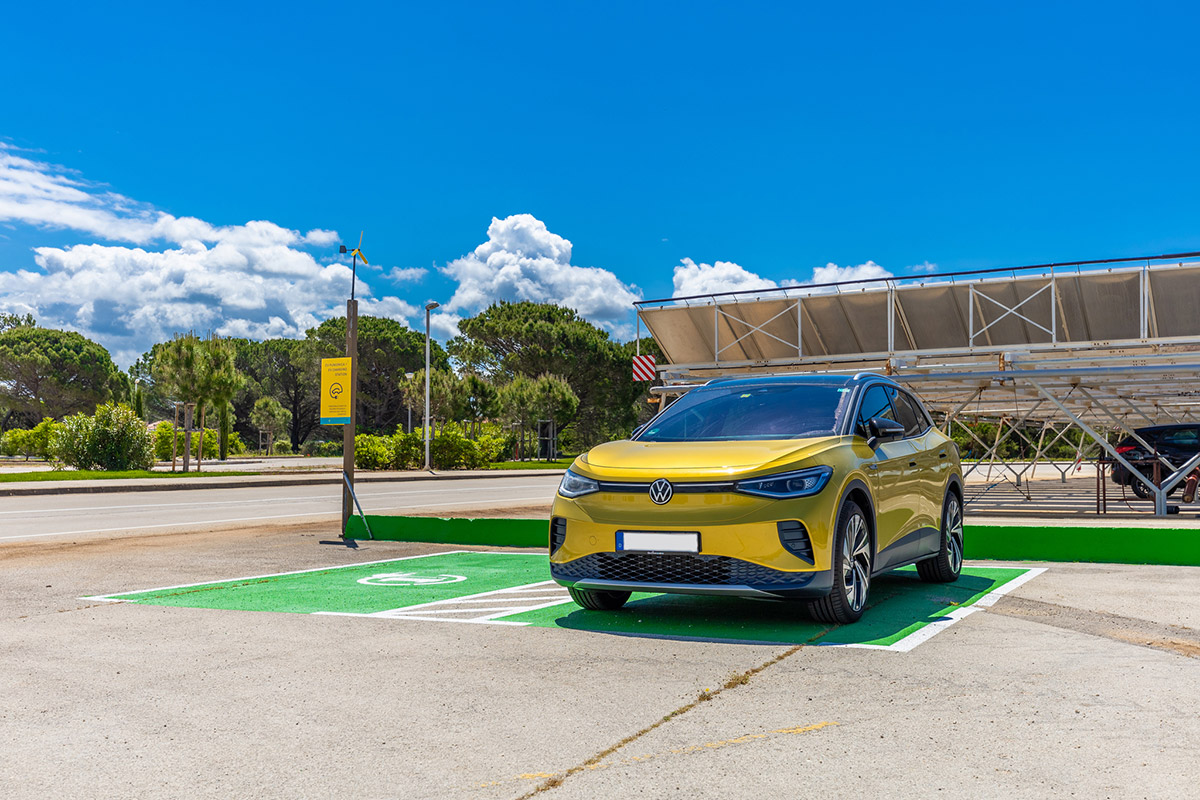 Charging station for electric vehicles at Zaton Holiday Resort