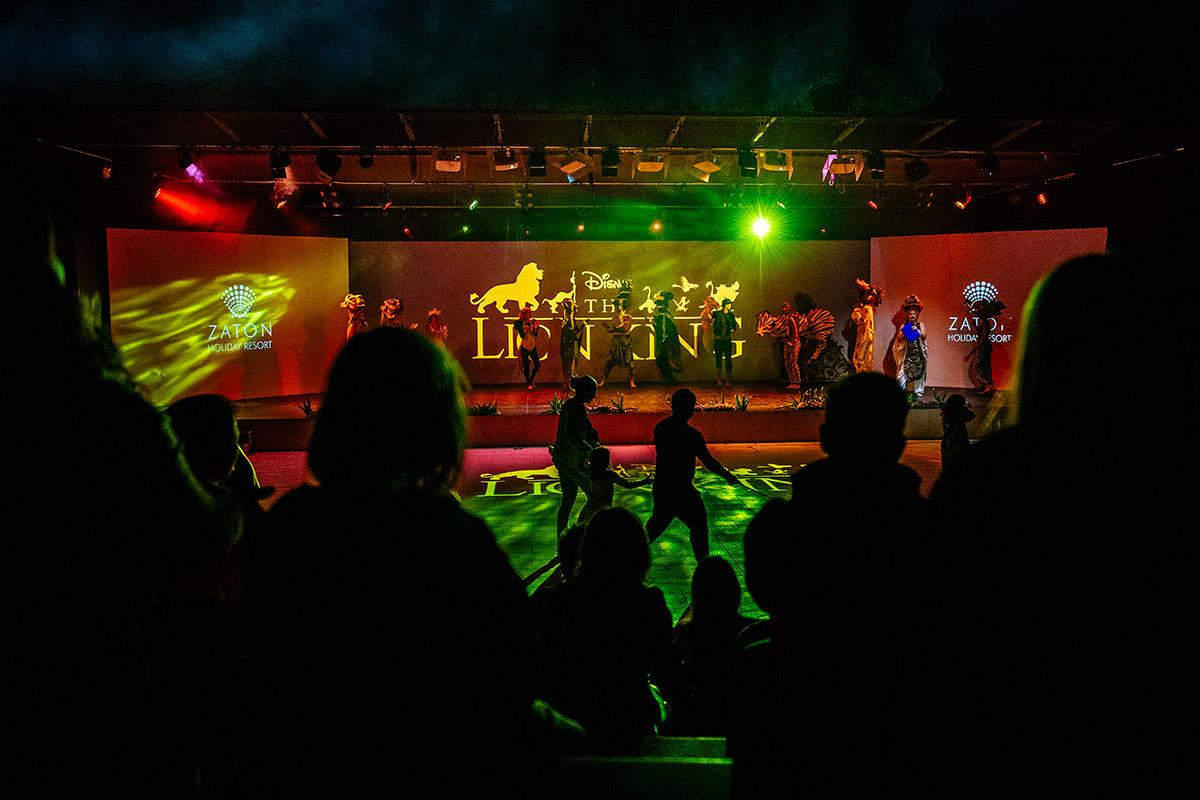 Musical in the open-air theater at Zaton Holiday Resort