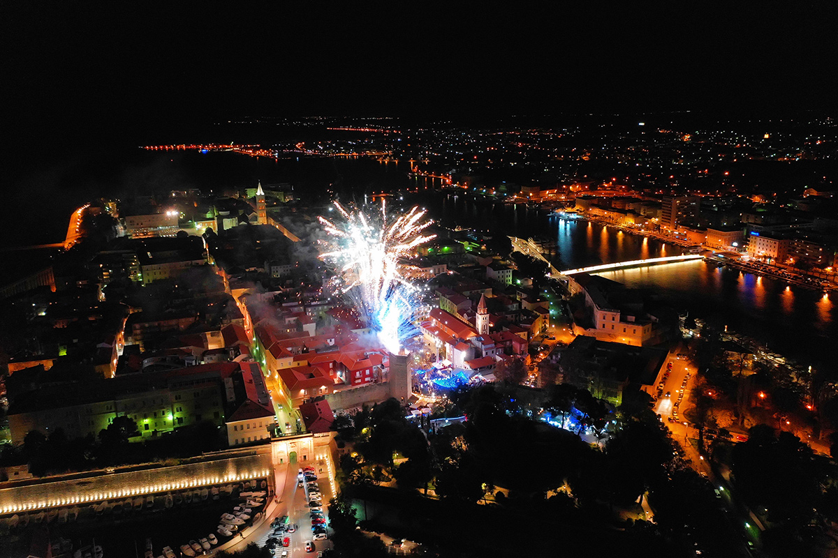 Silvesterfeier in Zadar, Foto von Filip Brala