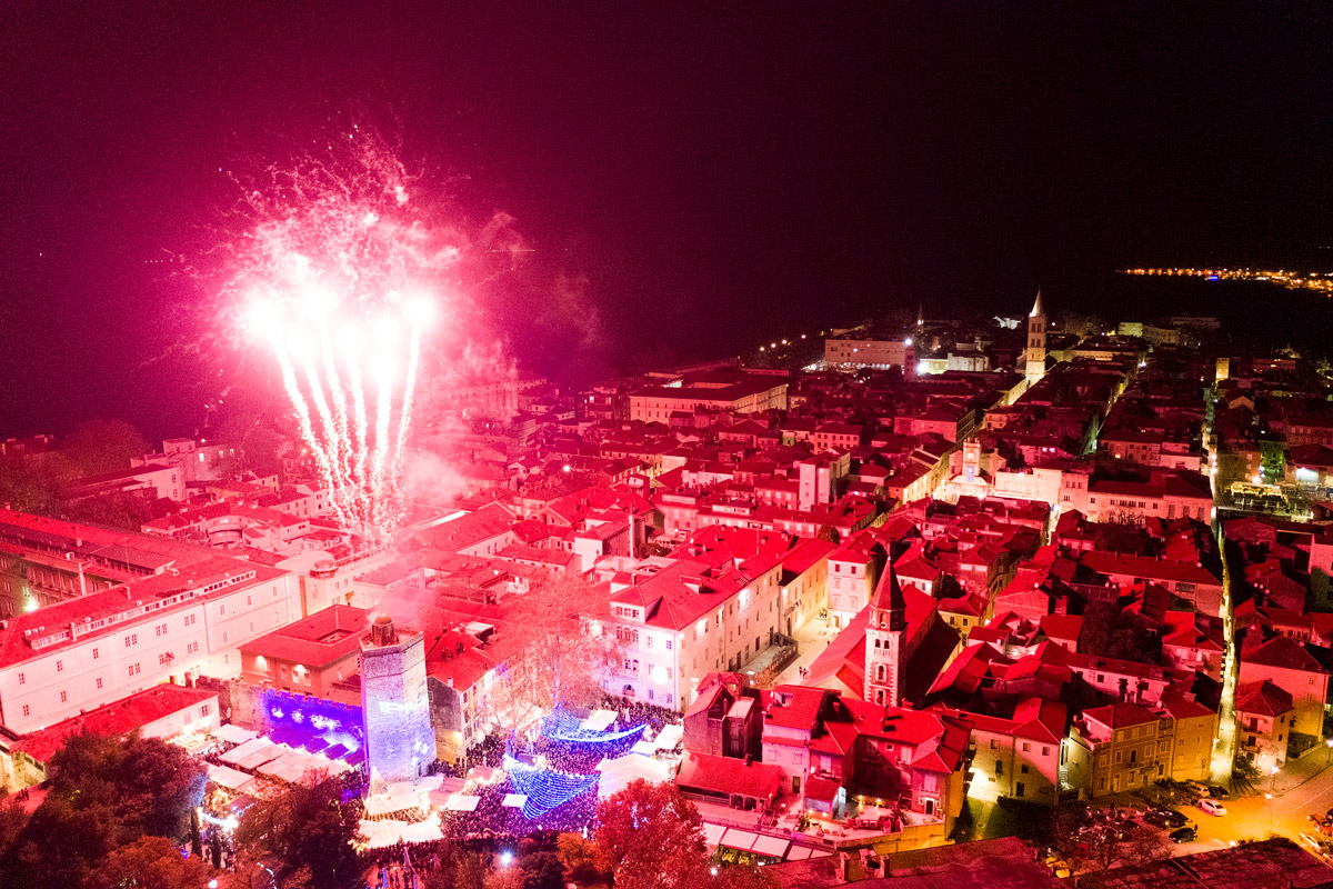 End of year celebrations in Zadar (Image source Zadar Tourist Board; photo by Fabio Šimićev)