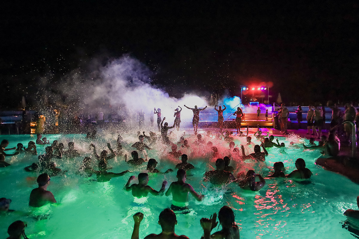 Pool party at Zaton Holiday Resort