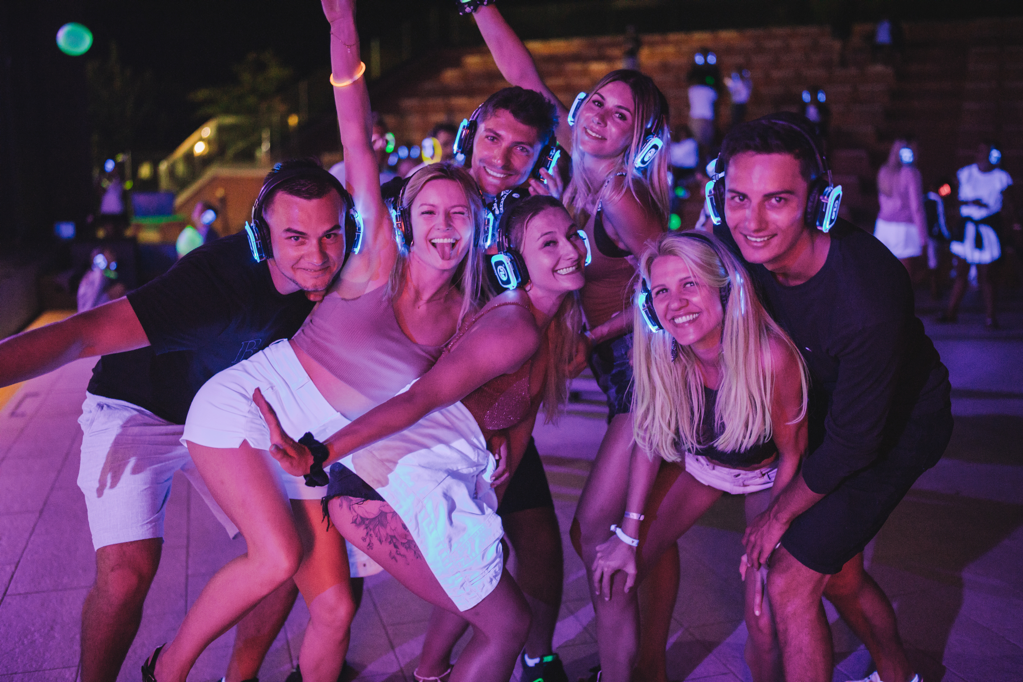UV Silent Disco Party at the theatre at Zaton Holiday Resort