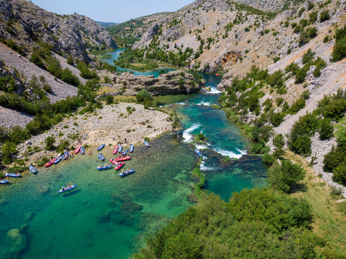 Den Fluss Zrmanja erkunden