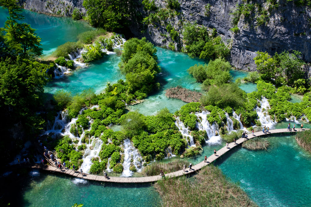 Traumhafte Landschaft im Nationalpark Plitvicer Seen