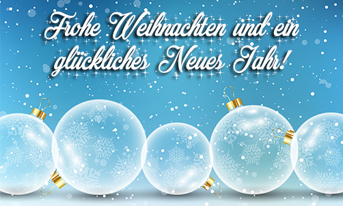 Frohe Weihnachten und alles Gute im Neuen Jahr!