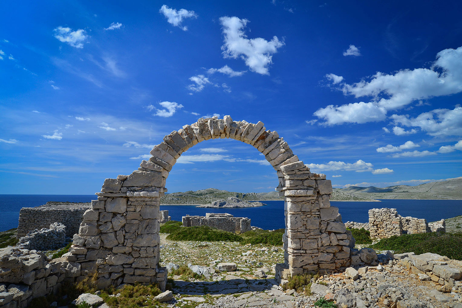 Amazing view from the top of the Mana island (Kornati Islands National Park)