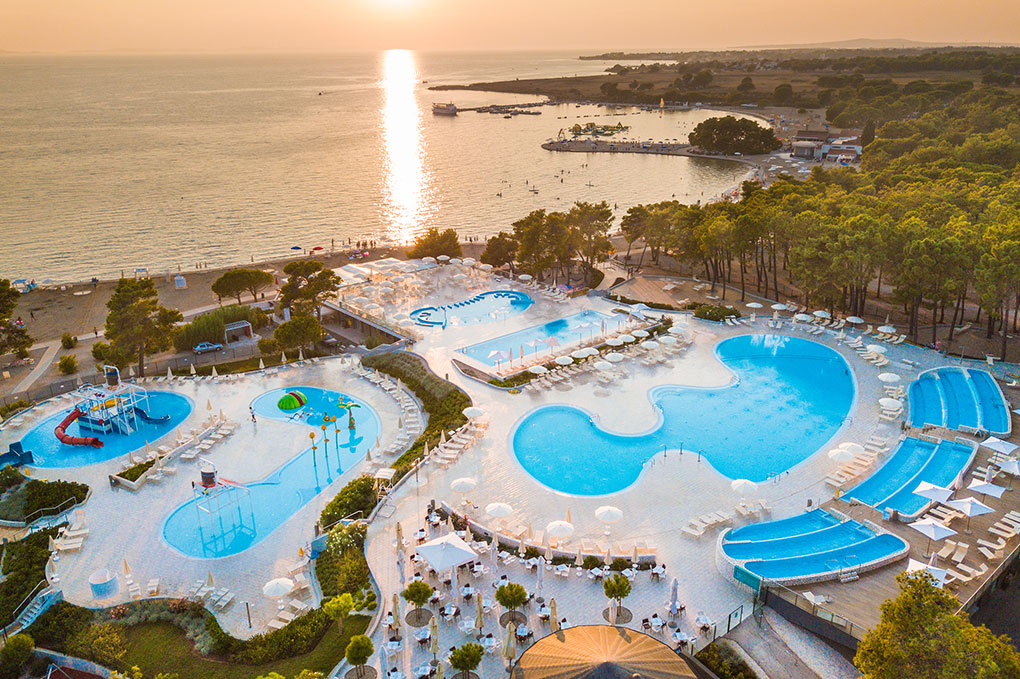 The amazing swimming pool complex at Zaton Holiday Resort