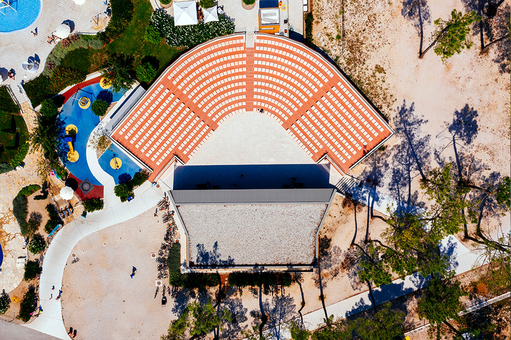 Open-air theatre at Zaton Holiday Resort