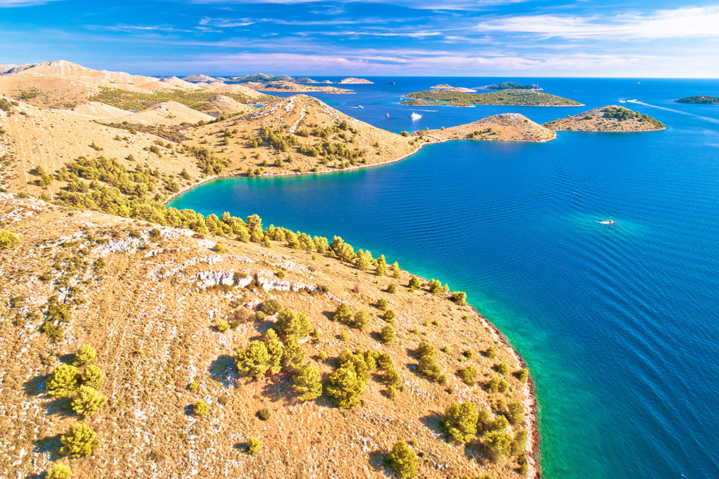 Atemberaubende Küste in der Zadar Region