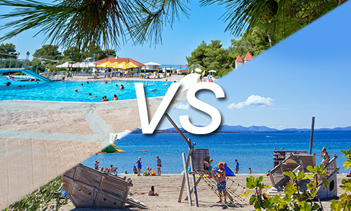 Which is Better – the Beach or Pool in Zaton?