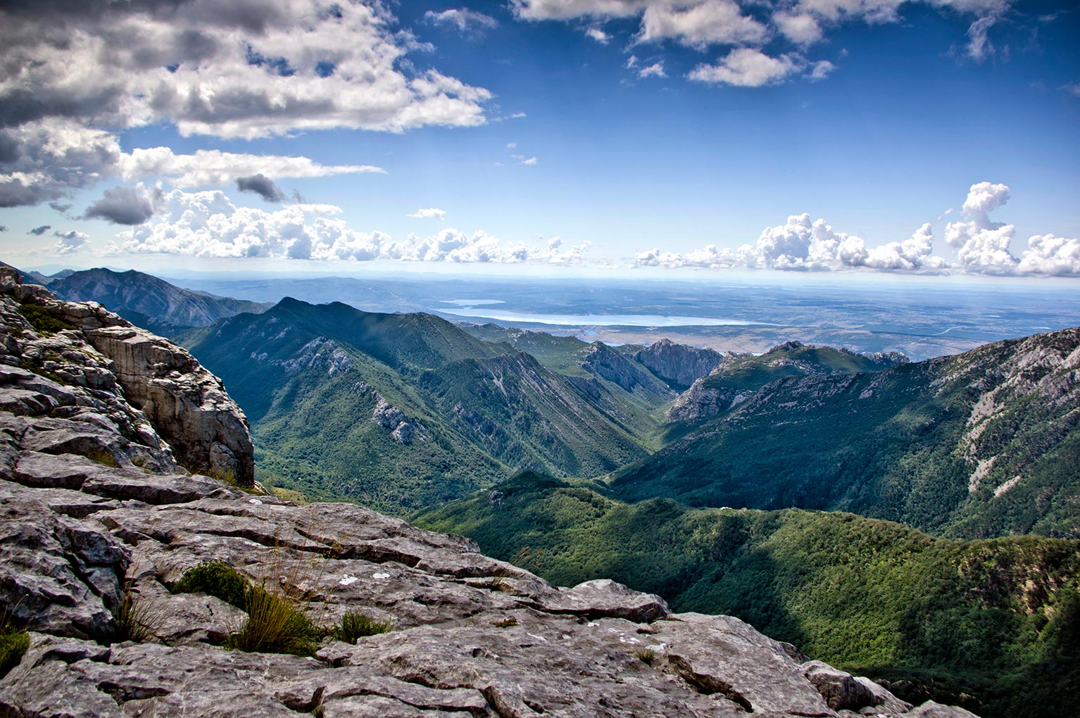 Nationalpark Paklenica - ein Blick von der Bergspitze