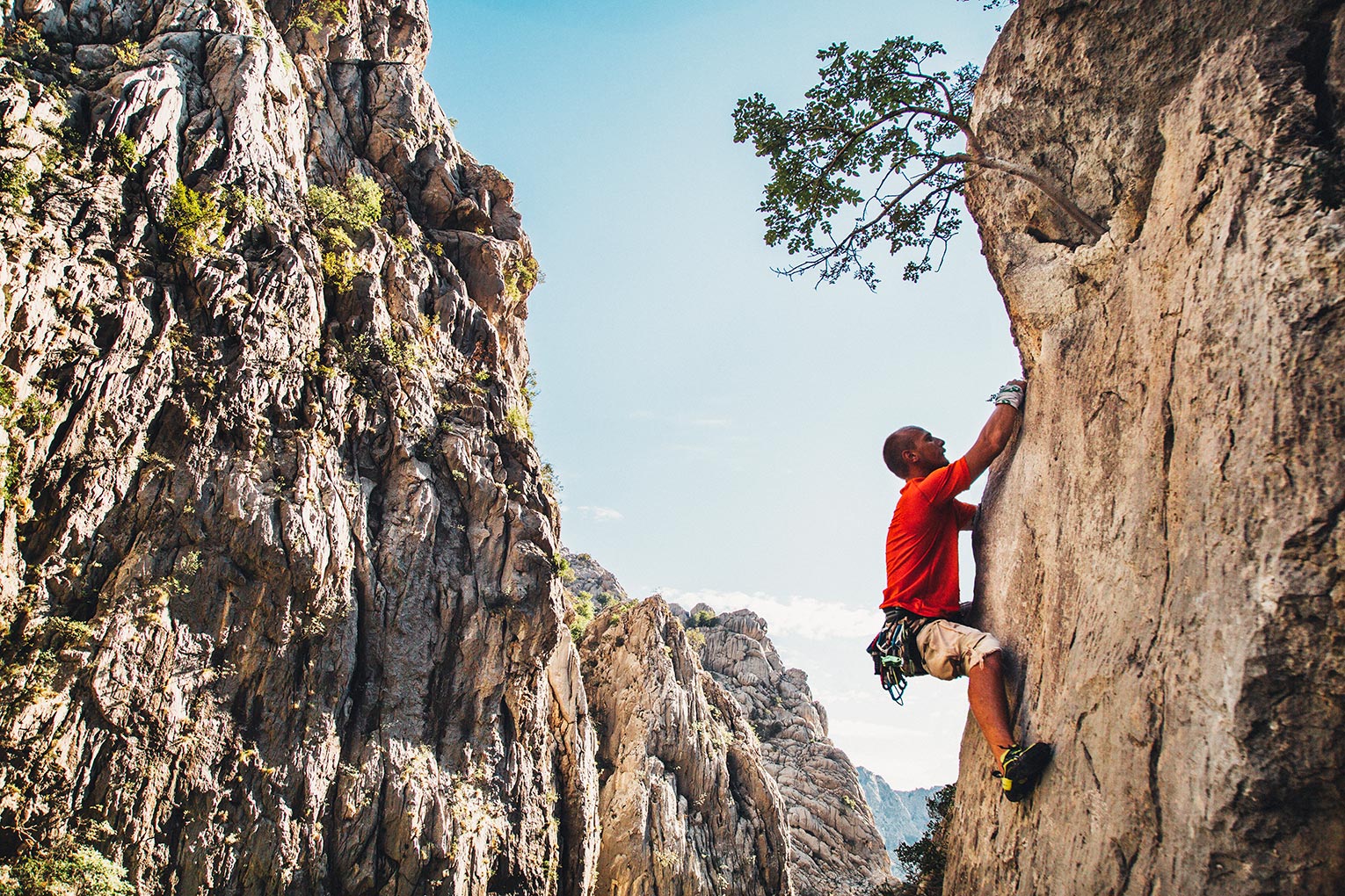 Rock climbing in Velika Paklenica canyon - Paklenica National Park (Photo by Zadar Region)