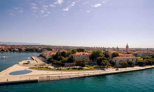 Die Region Zadar von den schönsten Aussichtspunkten