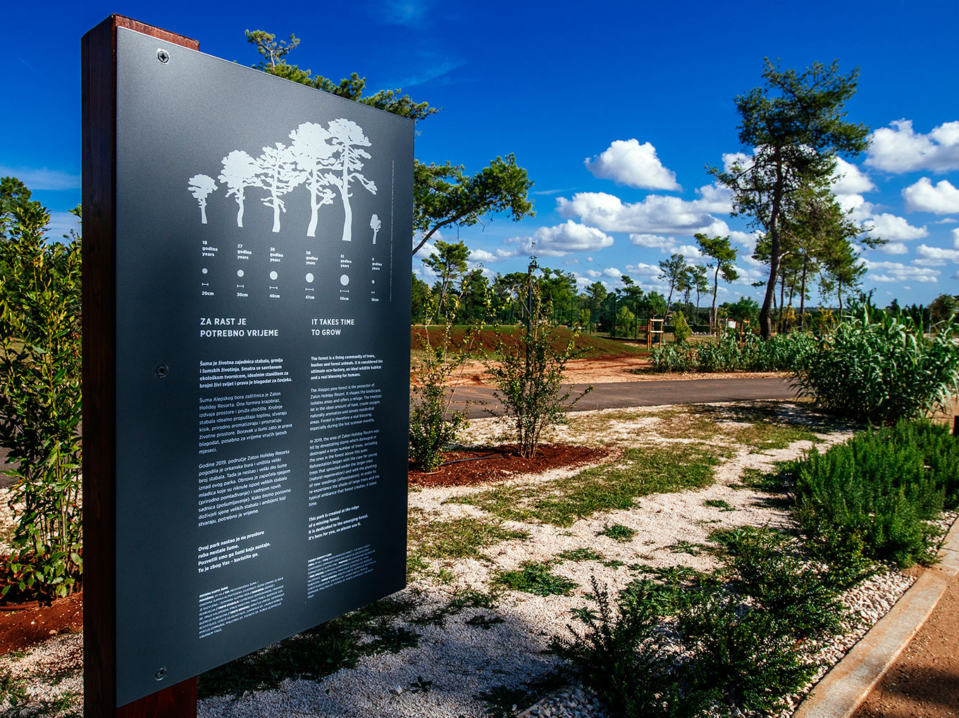 Wunderschöne Landschaft als ein Teil des Öko-Projektes im Zaton Holiday Resort